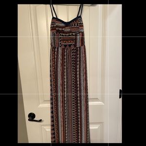 Patterned Maxi Dress Small S